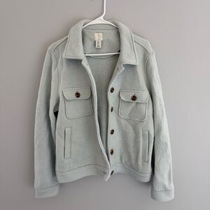 Joie Wool Blend Cropped Shacket